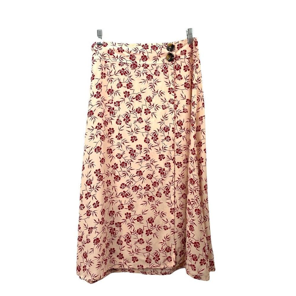 NEW Anthropologie Faithfull The Brand Valois floral Midi Skirt Size XL